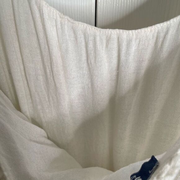 Giulia Womens 100% Italian Silk Blouse M Brown Ombre Embroidered Bubble Hem - Picture 5 of 8